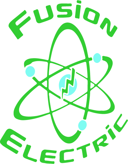 Logo belonging to Fusion Electric providing experienced electrician solutions in and around Marble Falls, TX. Contact us (830)-385-1456.